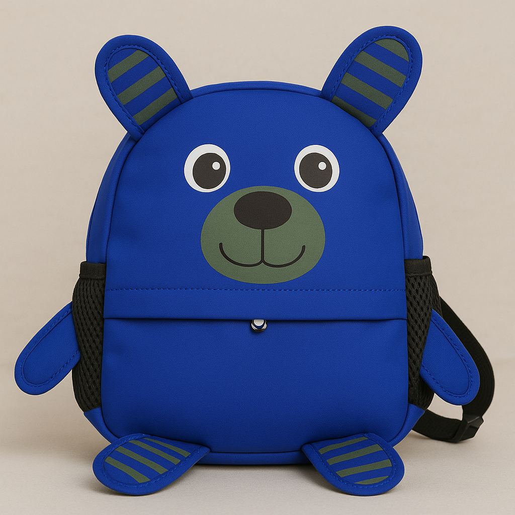 Cute Bear Kids Backpack | Cartoon Animal School Bag for Toddlers, Boys & Girls – Lightweight Travel & Nursery Backpack