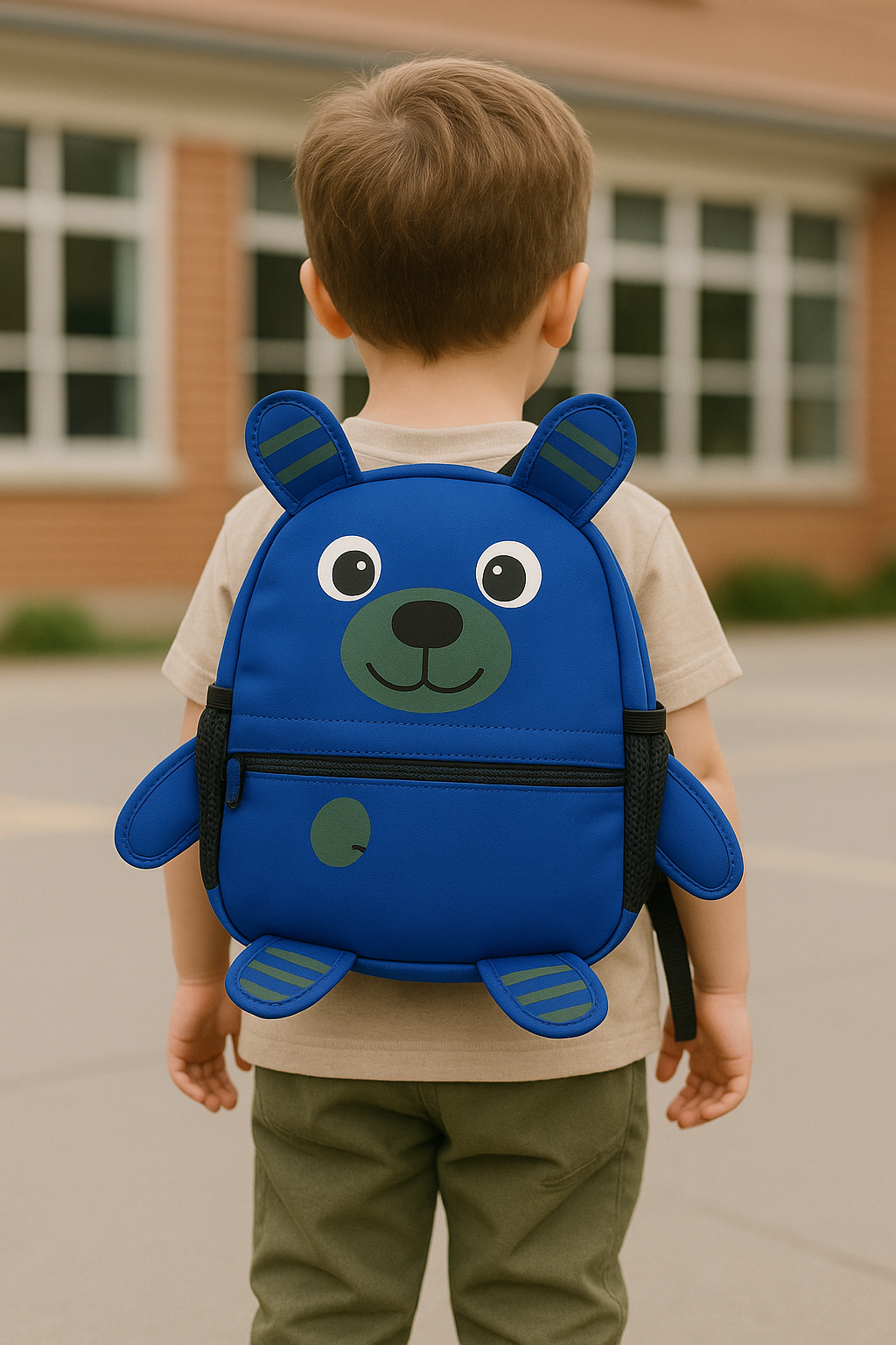 Cute Bear Kids Backpack | Cartoon Animal School Bag for Toddlers, Boys & Girls – Lightweight Travel & Nursery Backpack