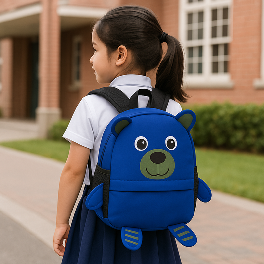 Cute Bear Kids Backpack | Cartoon Animal School Bag for Toddlers, Boys & Girls – Lightweight Travel & Nursery Backpack
