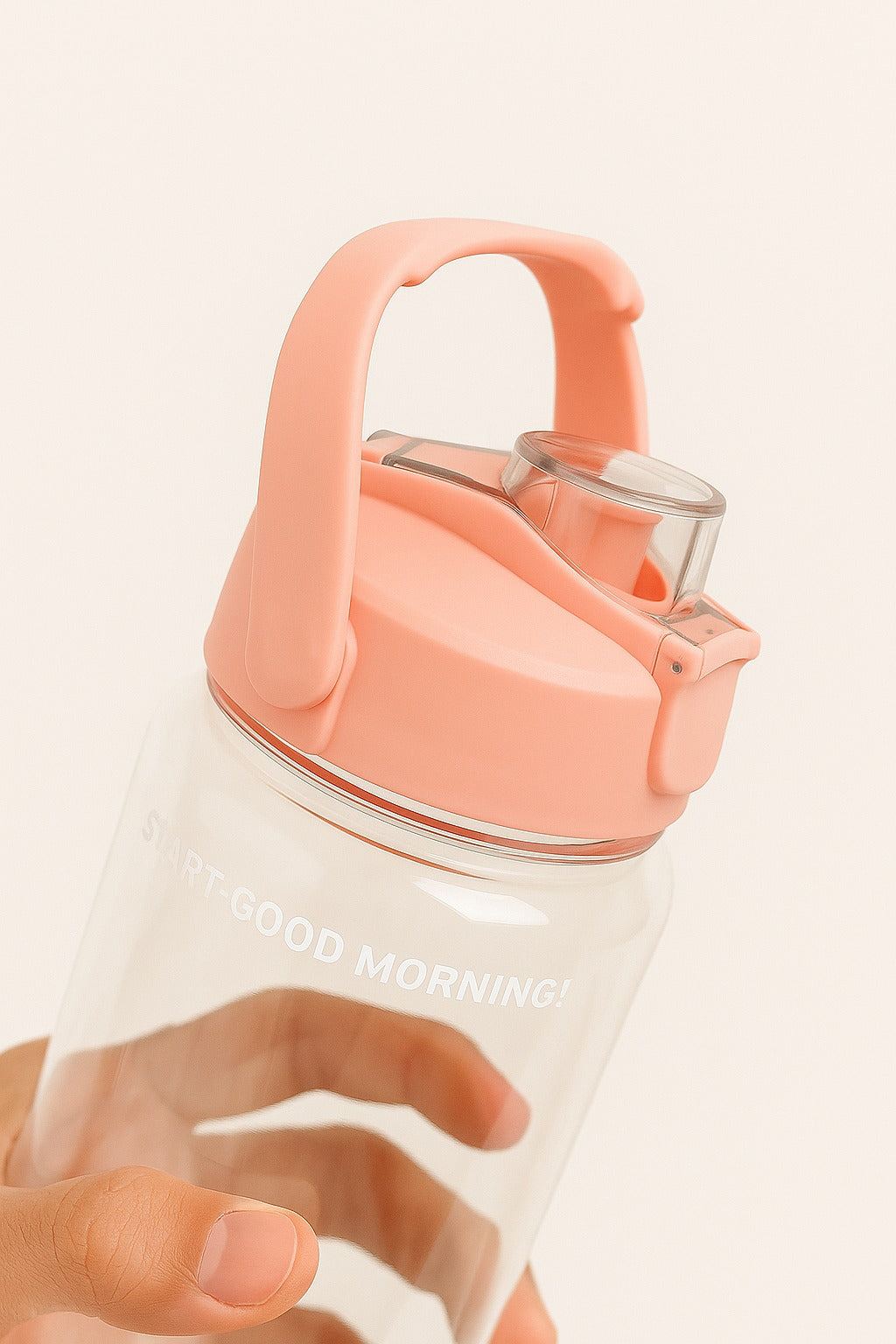 HUJOO 2-Liter Motivational Water Bottle with Time Markers & Flip Cap – BPA-Free, Leak-Proof, Butterfly Design